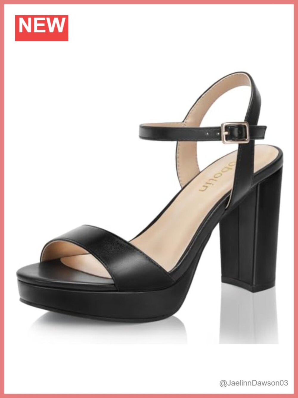 Wide Width Block Heel Sandals Open Toe Ankle Strap Dress Shoes